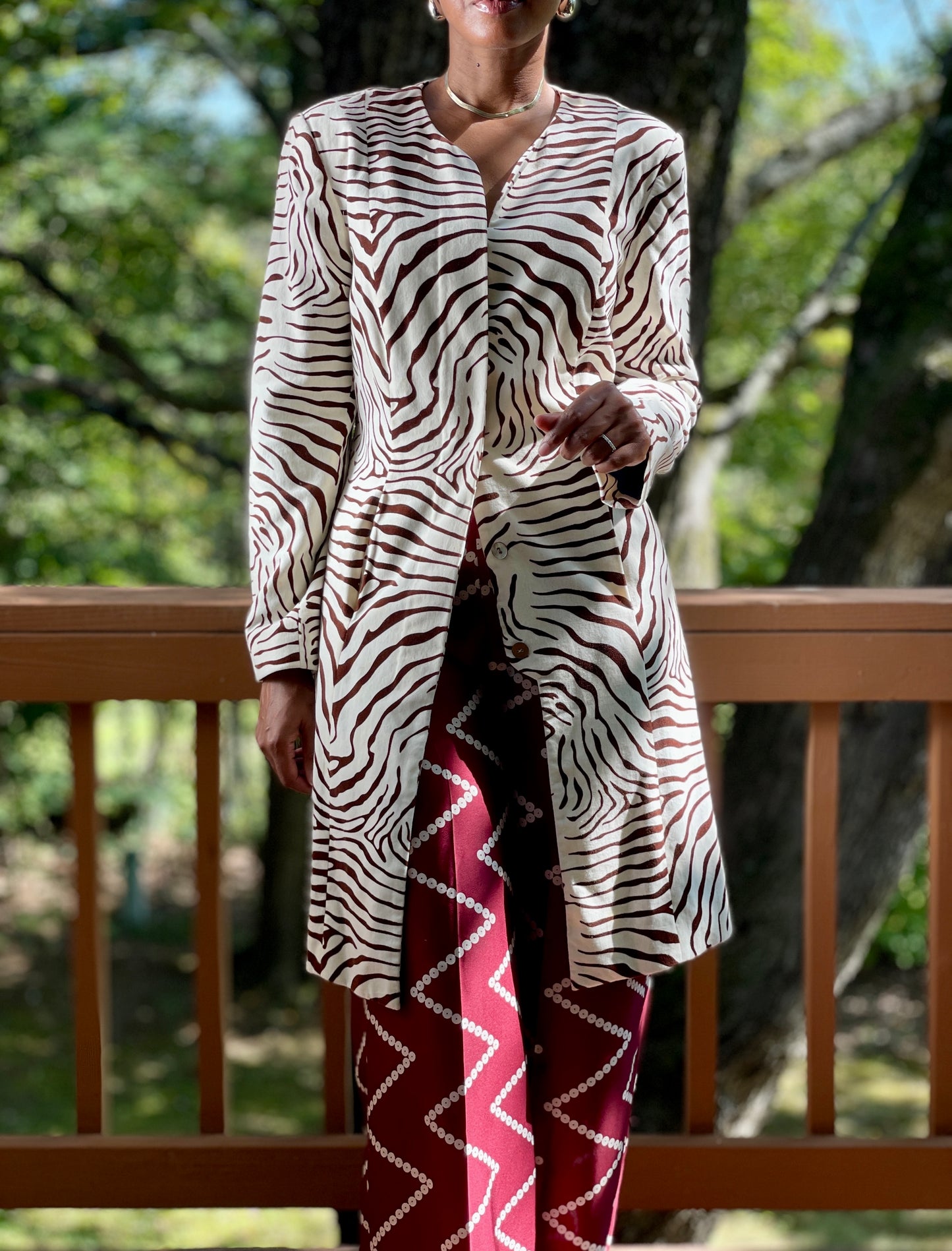 J. McLaughlin Zebra Jacket