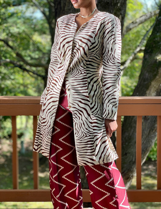 J. McLaughlin Zebra Jacket