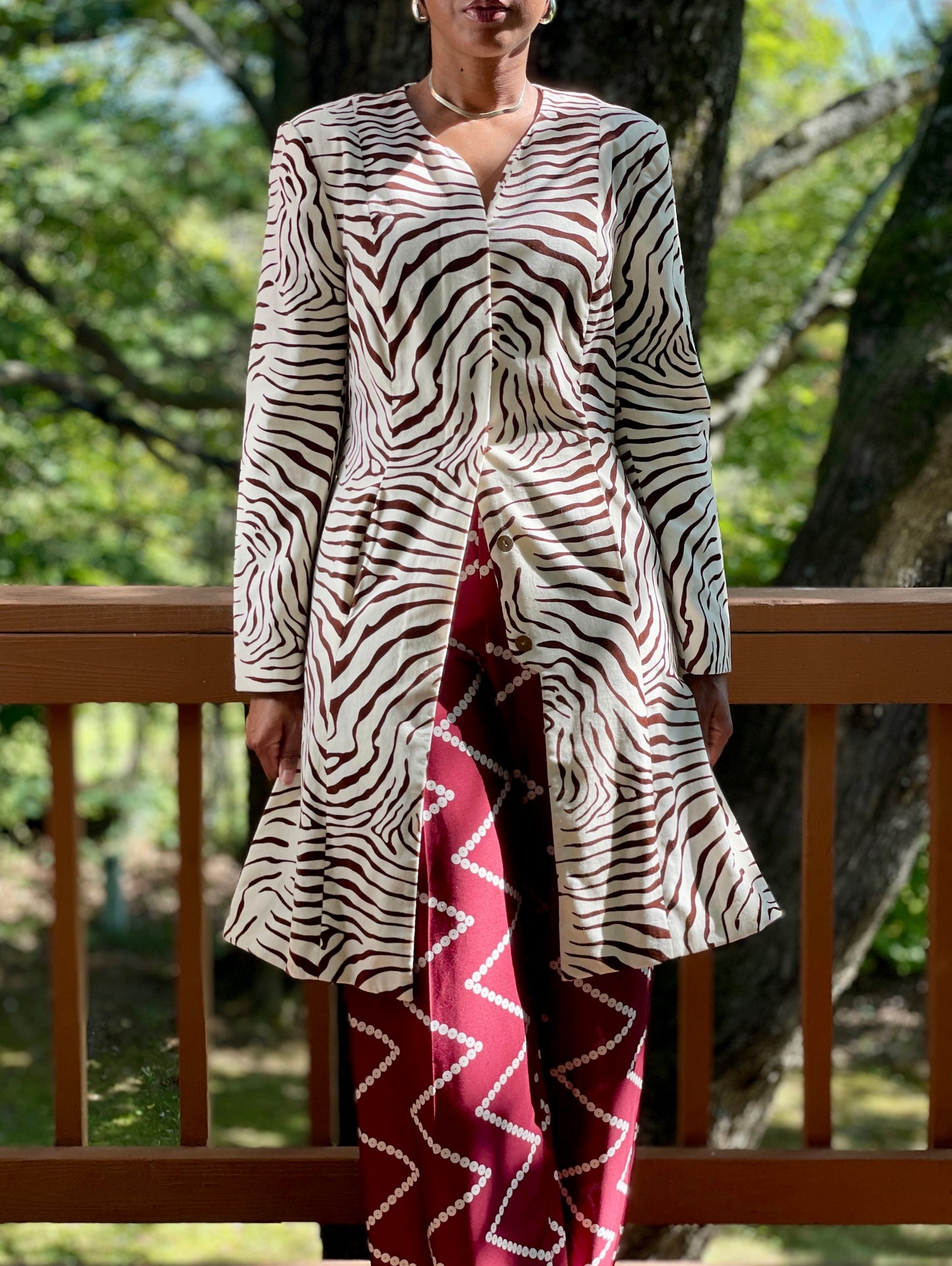 J. McLaughlin Zebra Jacket