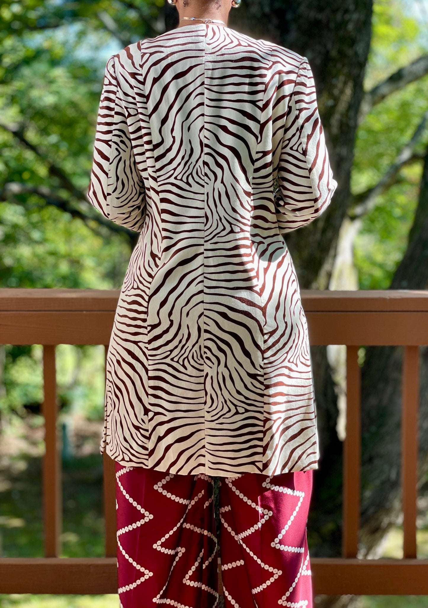 J. McLaughlin Zebra Jacket