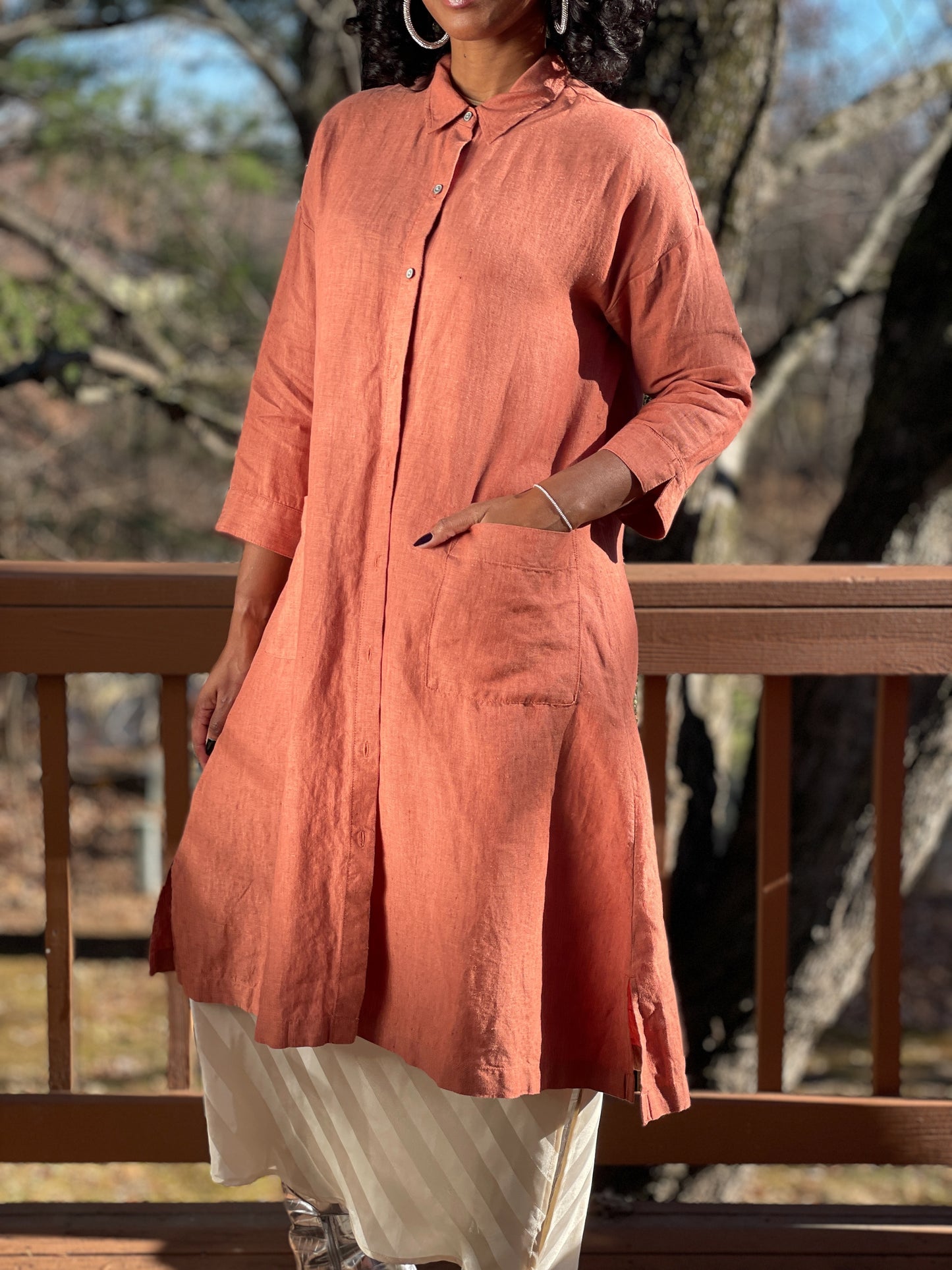 Pure Jill Linen Dress